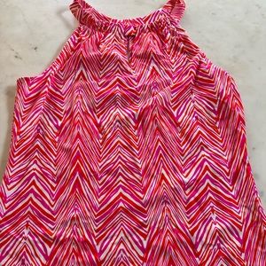 Jude Connally Orange Pink Claire Tank Top Size Small